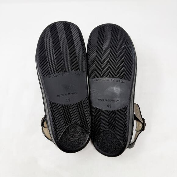 [Finn Comfort] Black Sylt Nappa Leather Triple Strap Open Toe Sandals EUC Sz 41 - Picture 12 of 12